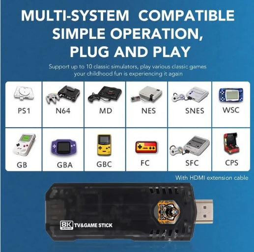 Game Box 8k Ultra HD SetTop Box with 20000+ Games Stick Game Box 8k Ultra HD SetTop Box with 20000+ Games Stick